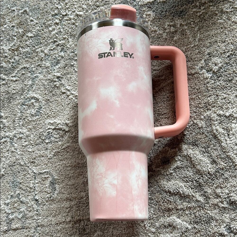 Stanley Pink Marble Travel Mug